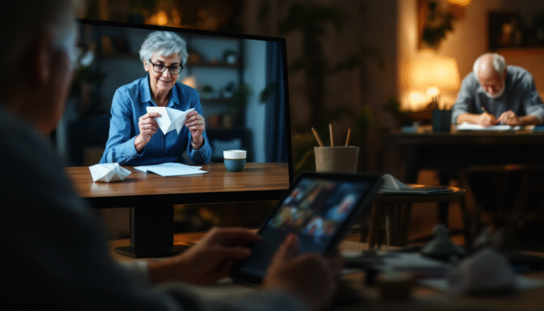 Oficina Virtual de Origami para Idosos que Aproxima Gerações