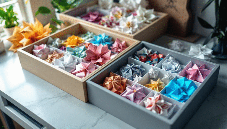 Organizadores e Caixas para Guardar Projetos de Origami